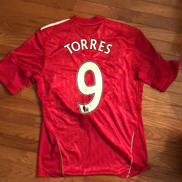 Fernando Torres Liverpool Football Club LFC Adidas Soccer Jersey Used Medium - Picture 10 of 12
